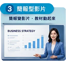AI 簡報型影片｜簡報變影片・教材動起來