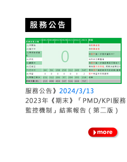 2024/3/13 2023年《期末》「PMD/KPI服務監控機制」結案報告（第二版）