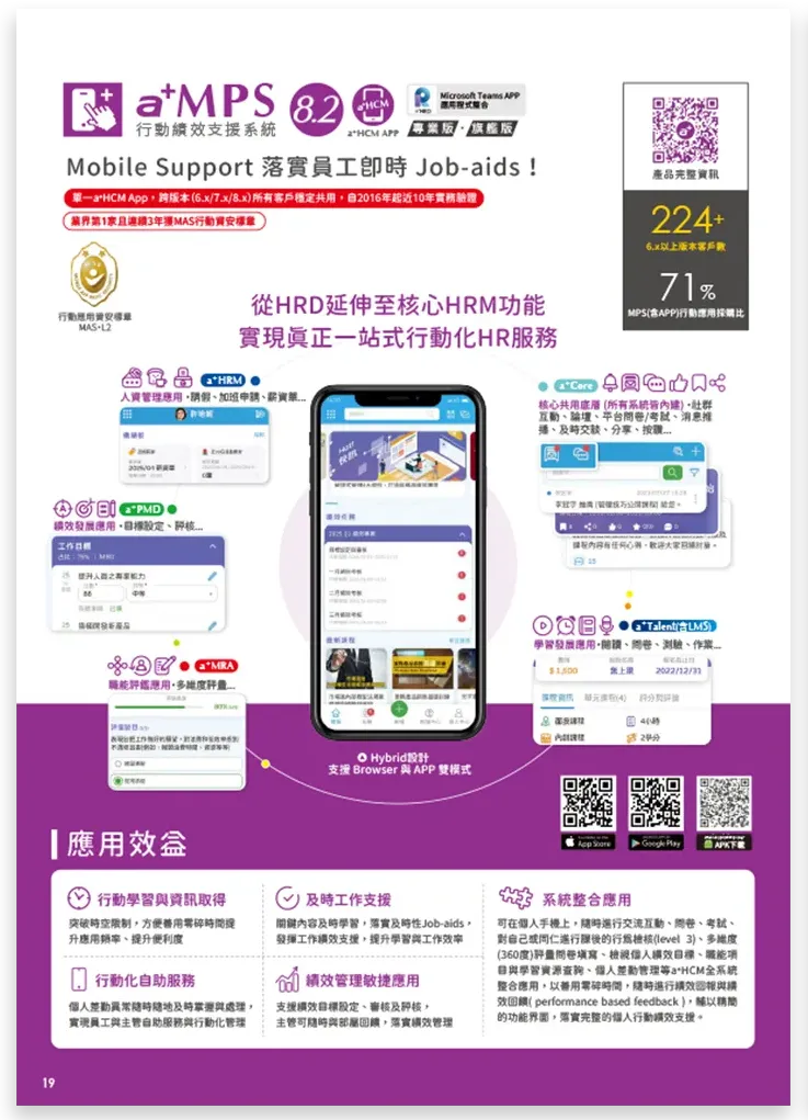 育碁 a+MPS 行動績效支援系統 產品簡介