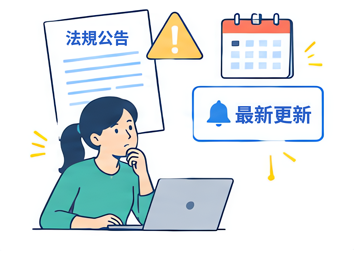 法規持續變動
